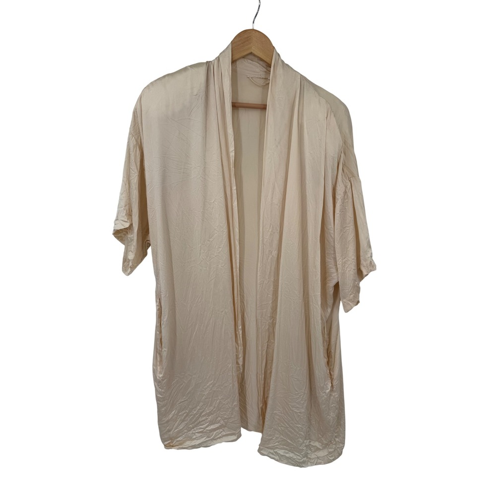 Silks by Delicates Vintage 100% Silk Robe Womens L No Belt Loungewear Relaxation